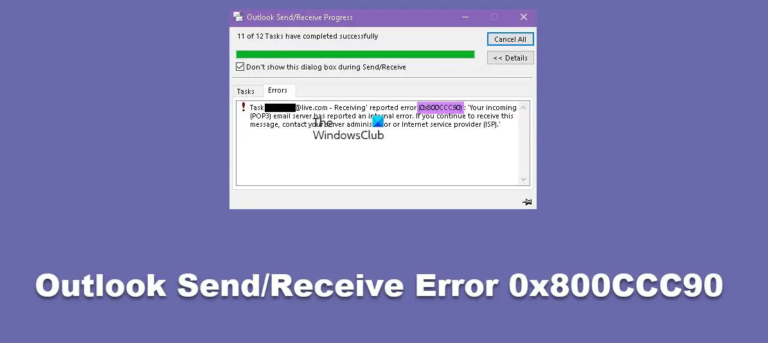 Error 0x800ccc90